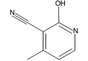 3-Cyano-4-methyl-2-pyridone structure, CAS 93271-59-1