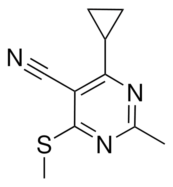 4-Methyl-2-(methylthio)-5-pyrimidinecarbonitrile structure, CAS 89079-62-9