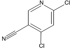 4,6-Dichloronicotinonitrile structure, CAS 166526-03-0