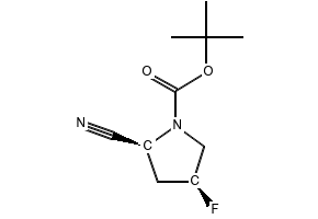 (2S,4S)-1-Boc-2-cyano-4-fluoropyrrolidine structure, CAS 426844-76-0