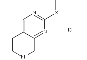2-(Methylthio)-5,6,7,8-tetrahydropyrido[3,4-d]pyrimidineHydrochloride structure, CAS 1226776-81-3