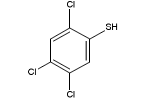 2,4,5-Trichlorothiophenol structure, CAS 3773-14-6