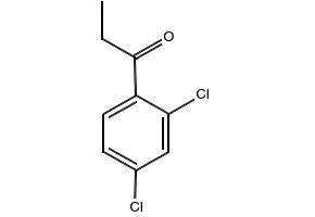 2,4-Dichloropropiophenone structure, CAS 37885-41-9