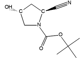 (2S,4R)-1-Boc-2-cyano-4-hydroxypyrrolidine structure, CAS 483366-12-7
