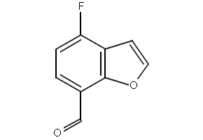4-Fluorobenzofuran-7-carbaldehyde structure, CAS 555155-07-2