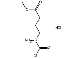 (S)-2-Amino-6-methoxy-6-oxohexanoicacidhydrochloride structure, CAS 147780-39-0
