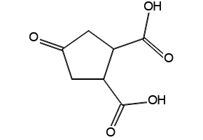 4-Oxocyclopentane-1,2-dicarboxylicacid structure, CAS 1703-61-3