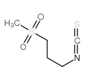 3-(Methylsulphonyl)propylisothiocyanate structure, CAS 505-34-0