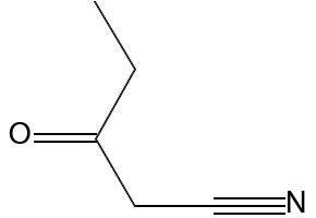 3-Oxopentanenitrile structure, CAS 33279-01-5