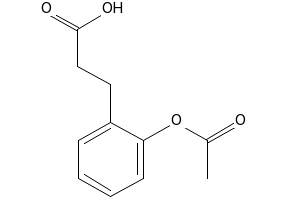 3-(2-Acetoxyphenyl)PropionicAcid structure, CAS 17123-74-9