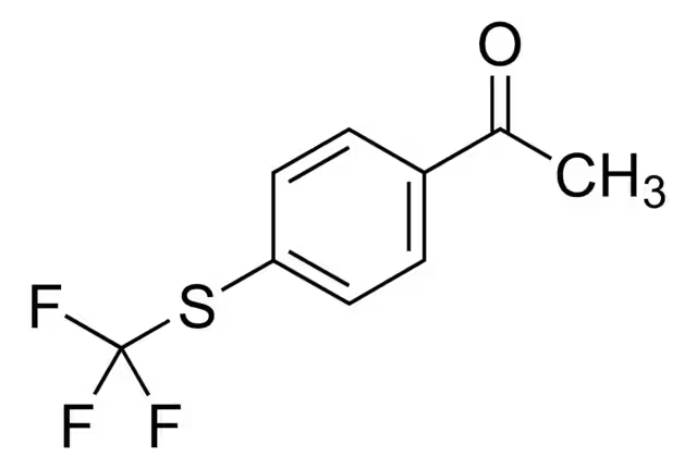 4-(Trifluoromethylthio)acetophenone structure, CAS 24032-84-6