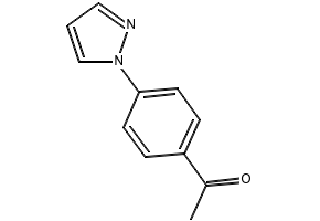 4'-(1H-pyrazol-1-yl)acetophenone structure, CAS 25699-98-3