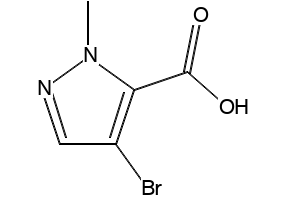 4-bromo-1-methylpyrazole-3-carboxyacid structure, CAS 84547-84-2