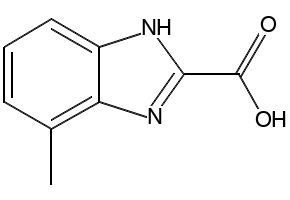 4-Methyl-1H-benzimidazole-2-carboxylicacid structure, CAS 673487-32-6