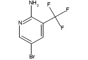 2-Amino-5-bromo-3-(trifluoromethyl)pyridine structure, CAS 79456-34-1