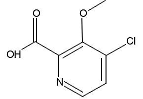 4-Chloro-3-methoxypyridine-2-carboxylicacid structure, CAS 170621-86-0
