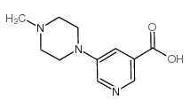 5-(4-methylpiperazinyl)pyridine-3-carboxylicacid structure, CAS 450368-31-7