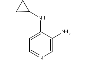 3-Amino-4-(cyclopropylamino)pyridine structure, CAS 146950-68-7