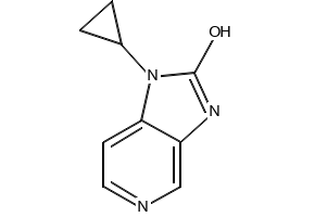 1-Cyclopropyl-1,3-dihydroimidazo[4,5-c]pyridine-2-one structure, CAS 380605-29-8