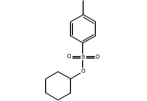 Cyclohexylp-toluenesulfonate structure, CAS 953-91-3
