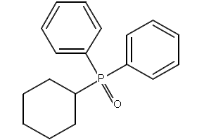 Cyclohexyldiphenylphosphineoxide structure, CAS 13689-20-8