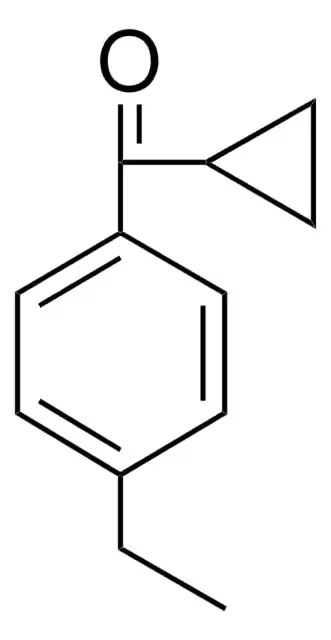 Cyclopropyl4-ethylphenylketone structure, CAS 50664-71-6