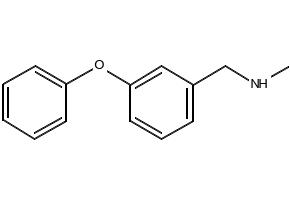 N-Methyl-3-phenoxybenzylamine structure, CAS 129535-78-0
