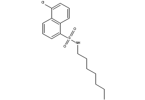 5-Chloro-N-heptylnaphthalene-1-sulfonamide structure, CAS 102649-79-6