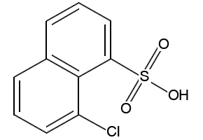 8-Chloronaphthalene-1-sulfonicacid structure, CAS 145-74-4