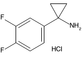1-(3,4-Difluorophenyl)cyclopropylamineHydrochloride structure, CAS 1186663-16-0