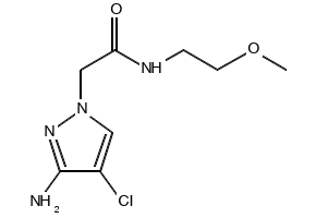 3-Amino-1-(2-chloro-4-fluoro-benzyl)pyrazole structure, CAS 1001757-50-1