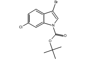 N-Boc-3-bromo-6-chloroindole structure, CAS 1246471-36-2