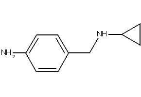 N-Cyclopropyl-4-aminobenzylamine structure, CAS 1082768-71-5
