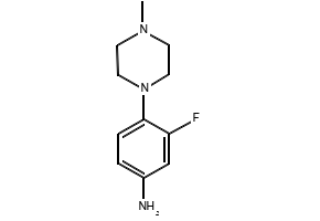 3-Fluoro-4-(4-methylpiperazin-1-yl)aniline structure, CAS 221198-99-8