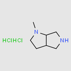 1-Methyl-hexahydropyrrolo[3,4-b]pyrroleDihydrochloride structure, CAS 1197193-27-3