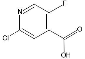 2-Chloro-5-fluoroisonicotinicAcid structure, CAS 884494-74-0
