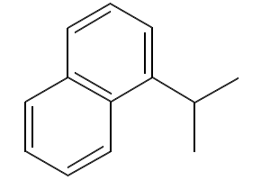 1-Isopropylnaphthalene structure, CAS 6158-45-8