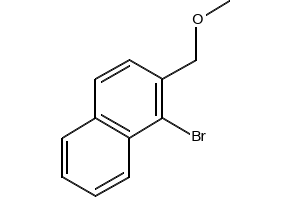 1-Bromo-2-methoxymethylnaphthalene structure, CAS 64689-70-9