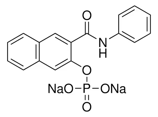 Naphtholasphosphatedisodiumsalt structure, CAS 69815-54-9