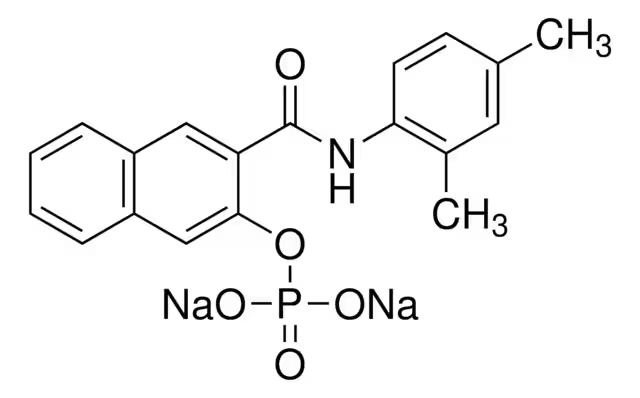 Naphtholas-mxphosphatedisodiumsalt structure, CAS 96189-12-7