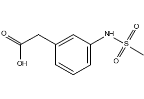 3-(Methylsulphonylamino)phenylaceticAcid structure, CAS 407640-21-5