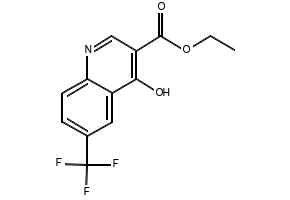 Ethyl4-Hydroxy-6-(trifluoromethyl)quinoline-3-carboxylate structure, CAS 26893-12-9