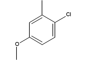 4-Chloro-3-methylanisole structure, CAS 13334-71-9