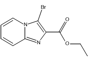 Ethyl3-Bromoimidazo[1,2-a]pyridine-2-carboxylate structure, CAS 143982-54-1