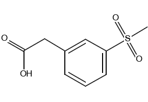 3-MethylsulfonylphenylaceticAcid structure, CAS 1877-64-1