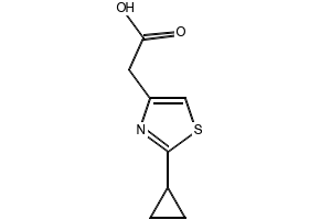 4-Cyclopropyl-1,3-thiazole-2-carboxylicAcid structure, CAS 1083274-67-2
