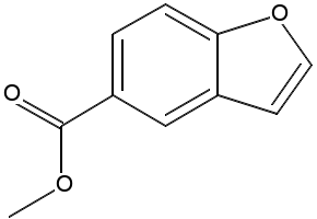 MethylBenzofuran-5-carboxylate structure, CAS 108763-47-9