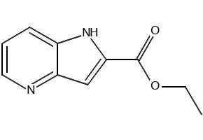 Methyl1H-pyrrolo[3,2-b]pyridine-2-carboxylate structure, CAS 394223-19-9