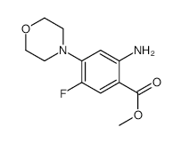 Methyl2-Amino-5-fluoro-4-morpholinobenzoate structure, CAS 864292-15-9