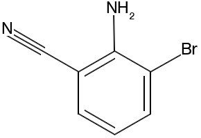 2-Amino-3-bromobenzonitrile structure, CAS 114344-60-4